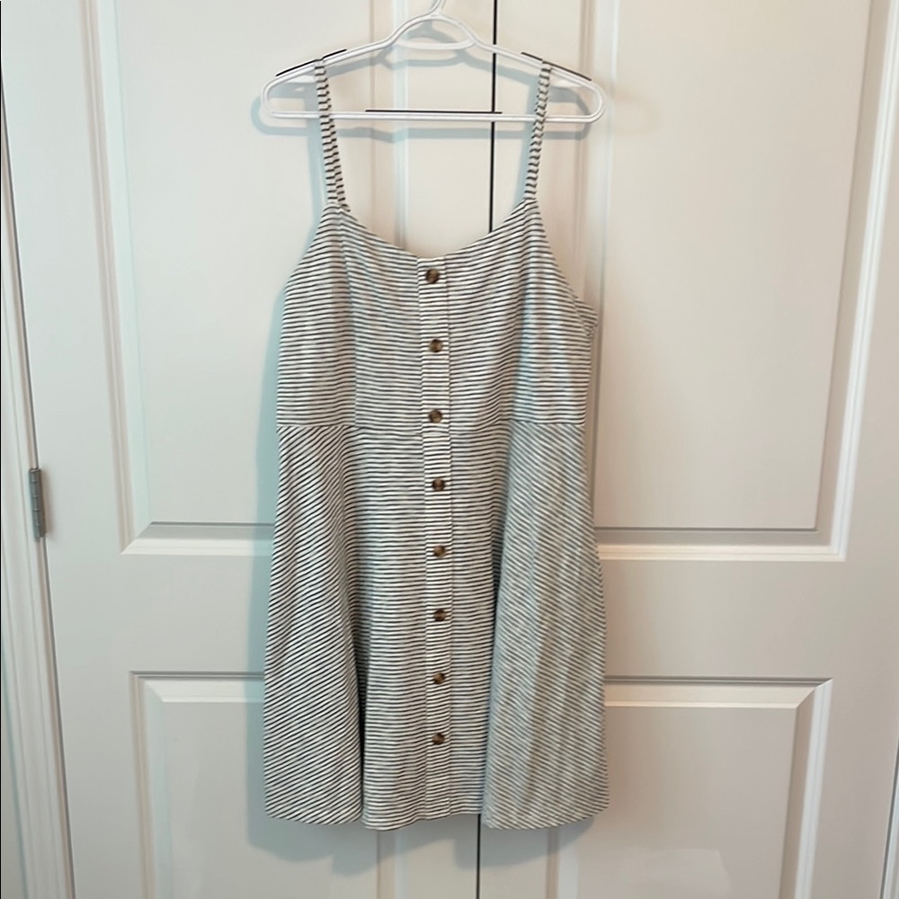Old Navy Striped Button-Down Dress XL - Picture 1 of 5